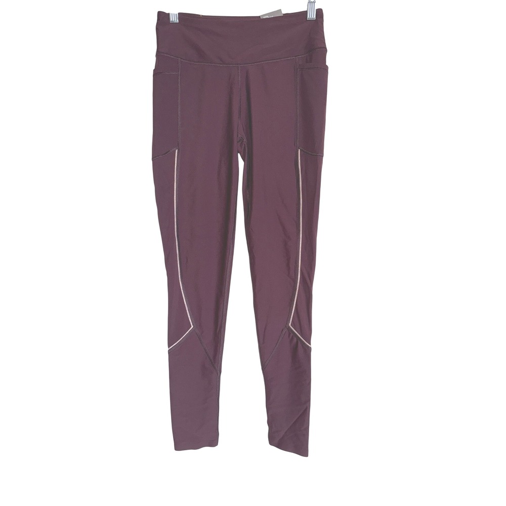 Victoria Sport Total Knockout Tights Leggings‎ Medium High Waist Purple Pocket